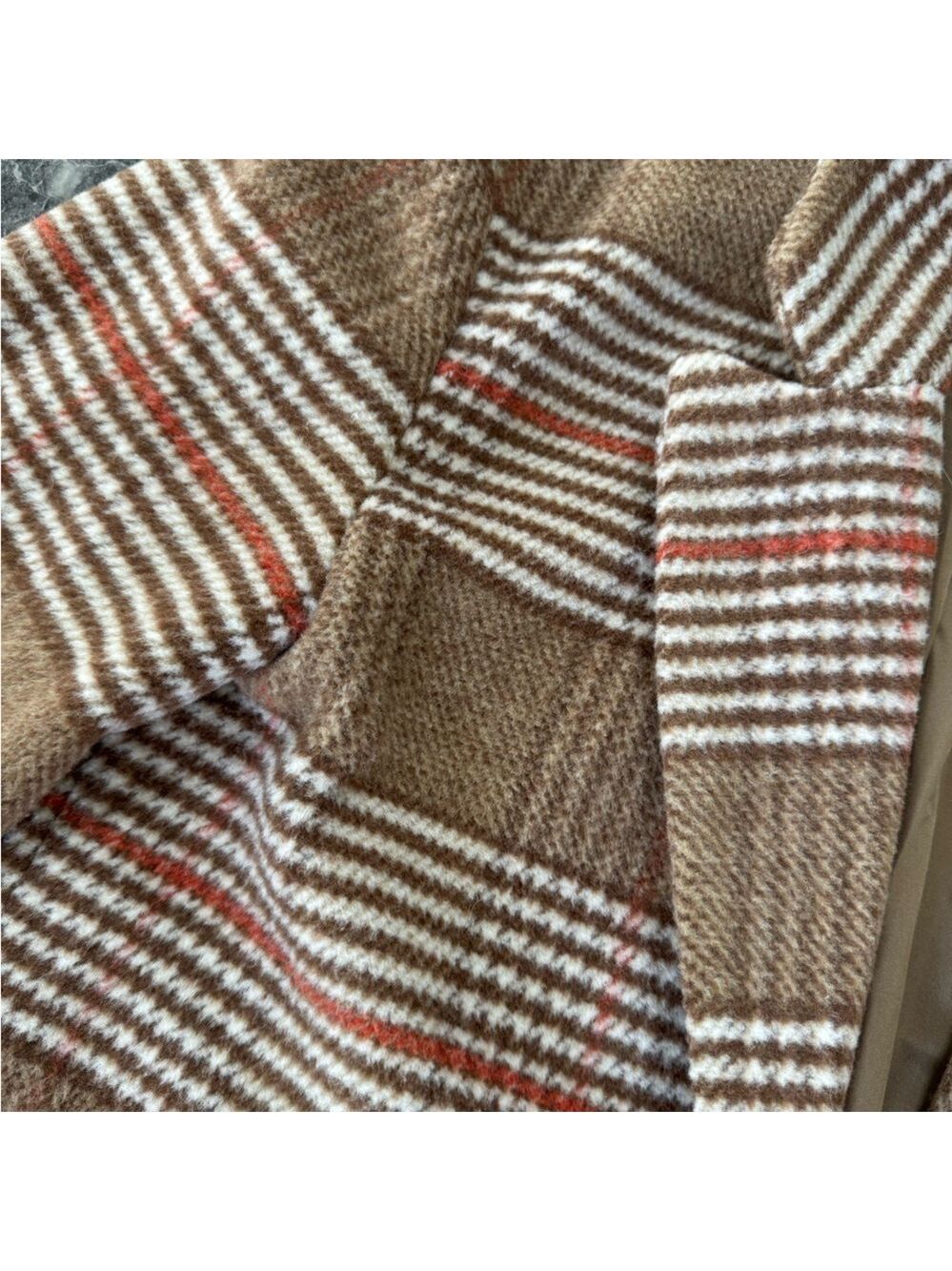Evereve Rose Coat Brown Heavy Pea Coat Size XS NWOT - Picture 5 of 8
